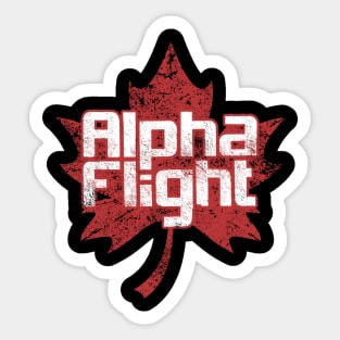 Alpha Flight, distressed Sticker